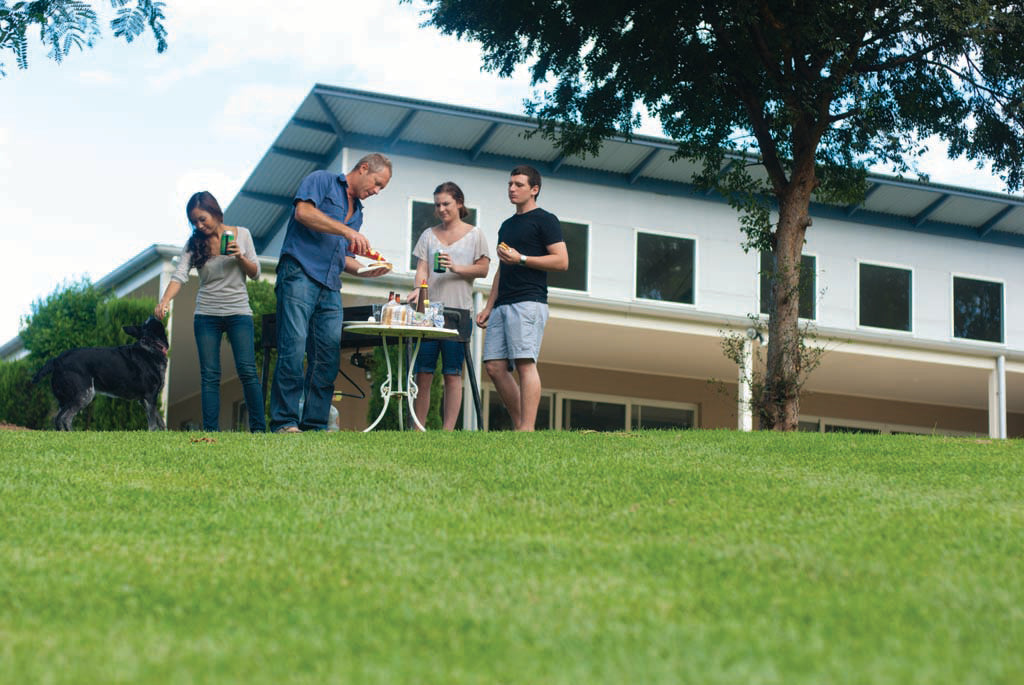 How to Host the Perfect Backyard Christmas on a Lush Green Lawn
