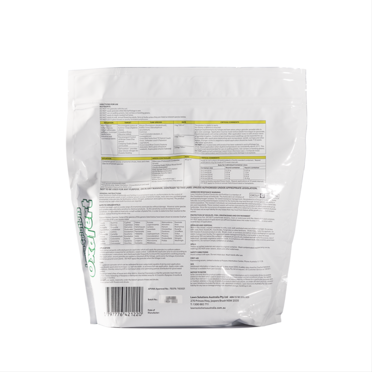 OxaFert Fertiliser Lawn Care Australia